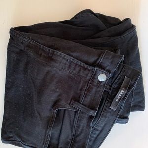 J Brand Mid-Rise Black Skinny Jeans